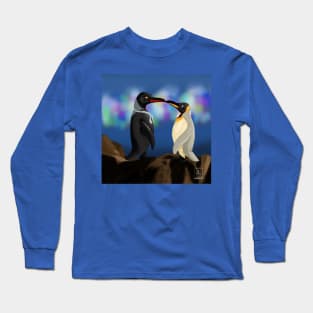 Penguins Aziraphale and Crowley Long Sleeve T-Shirt